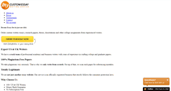 Desktop Screenshot of mycustomessay.com